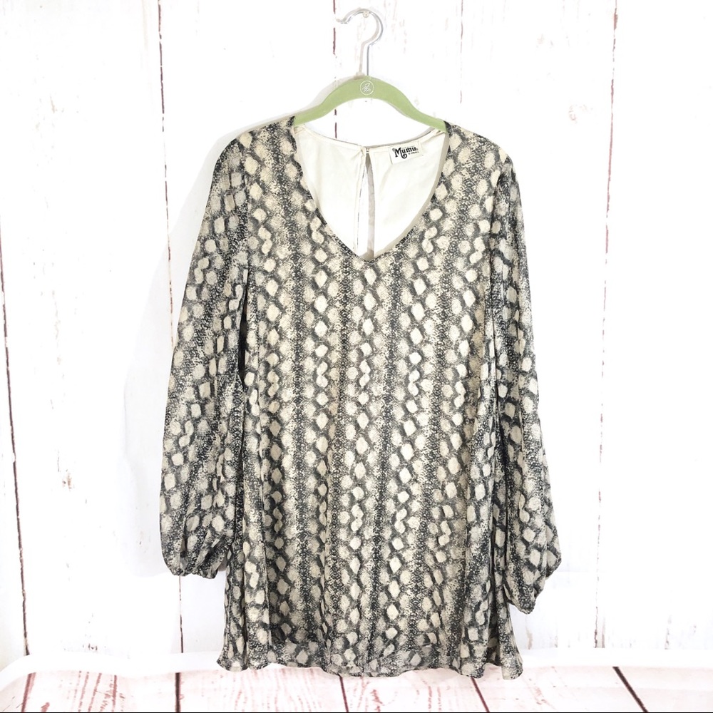 Show Me Your Mumu Snake Print Donna Michelle Tunic